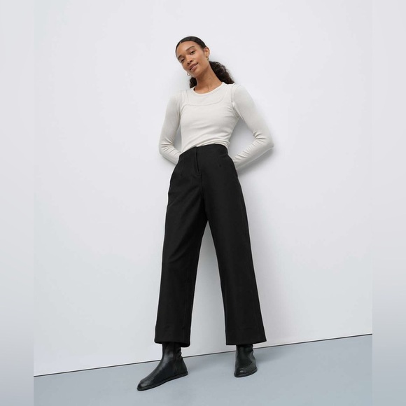 🆕🖤 Lululemon Utilitech Straight Leg Mid Rise 7/8 Trouser - Black - Picture 1 of 9